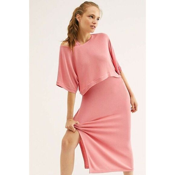 NEW FREE PEOPLE STEPH SET 2 PIECE CROP TOP & DRESS - Picture 1 of 3